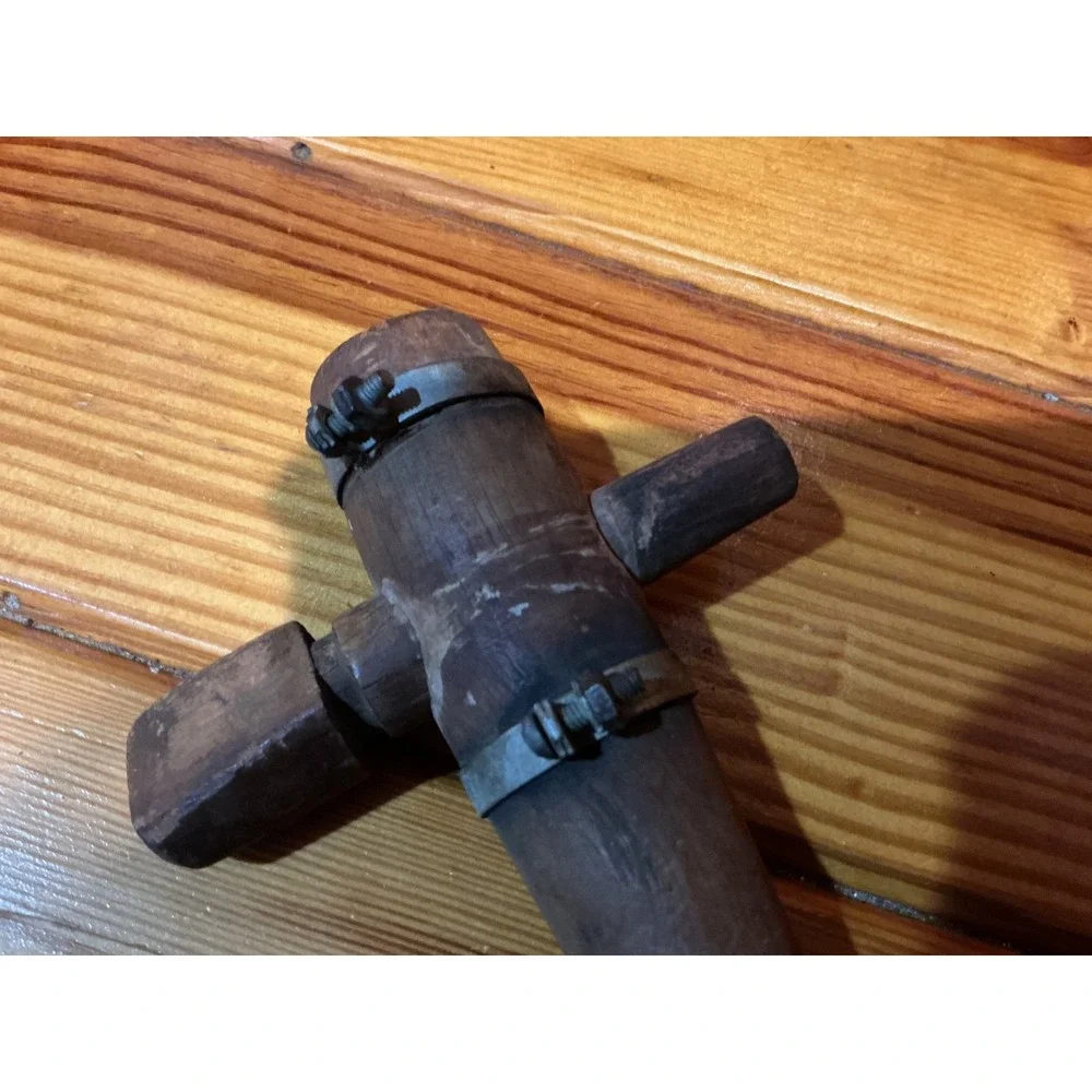 Antique Wooden Barrel Tap‎ Spigot Vtg Primitive Beer Keg Spout Farmhouse Decor